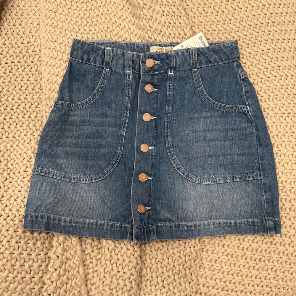 NWT Marine Layer Emilia Mini Denim Skirt - Picture 4 of 8